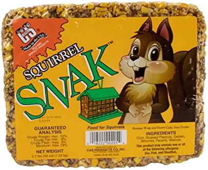 Инновационная смесь семян C&S Squirrel Snak для диких птиц, 6 упаковок C&S