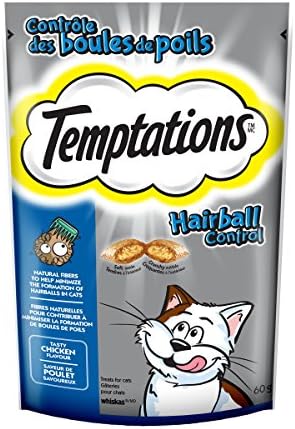 Паста для кошек для контроля шерсти с курицей, 4 пакетика по 60 г. Temptations