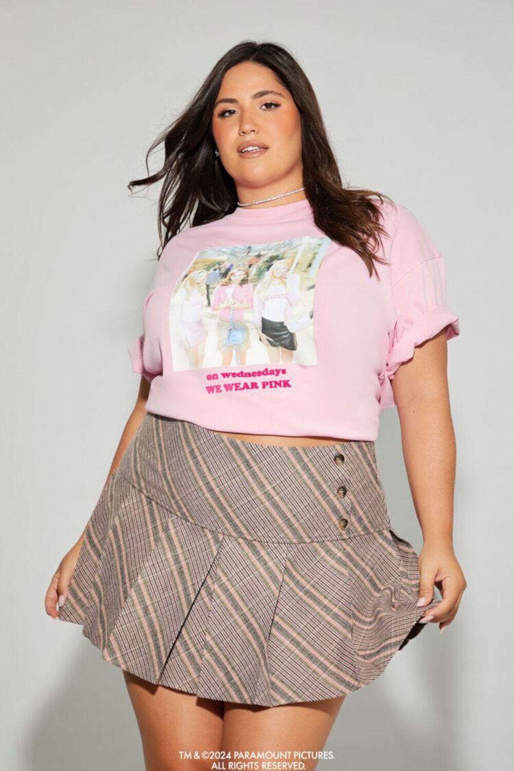 Футболка Plus Size Mean Girls с графической надписью «По средам мы носим розовое» Forever21