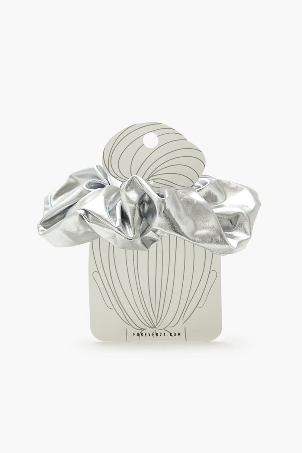 Metallic Hair Scrunchie FOREVER21