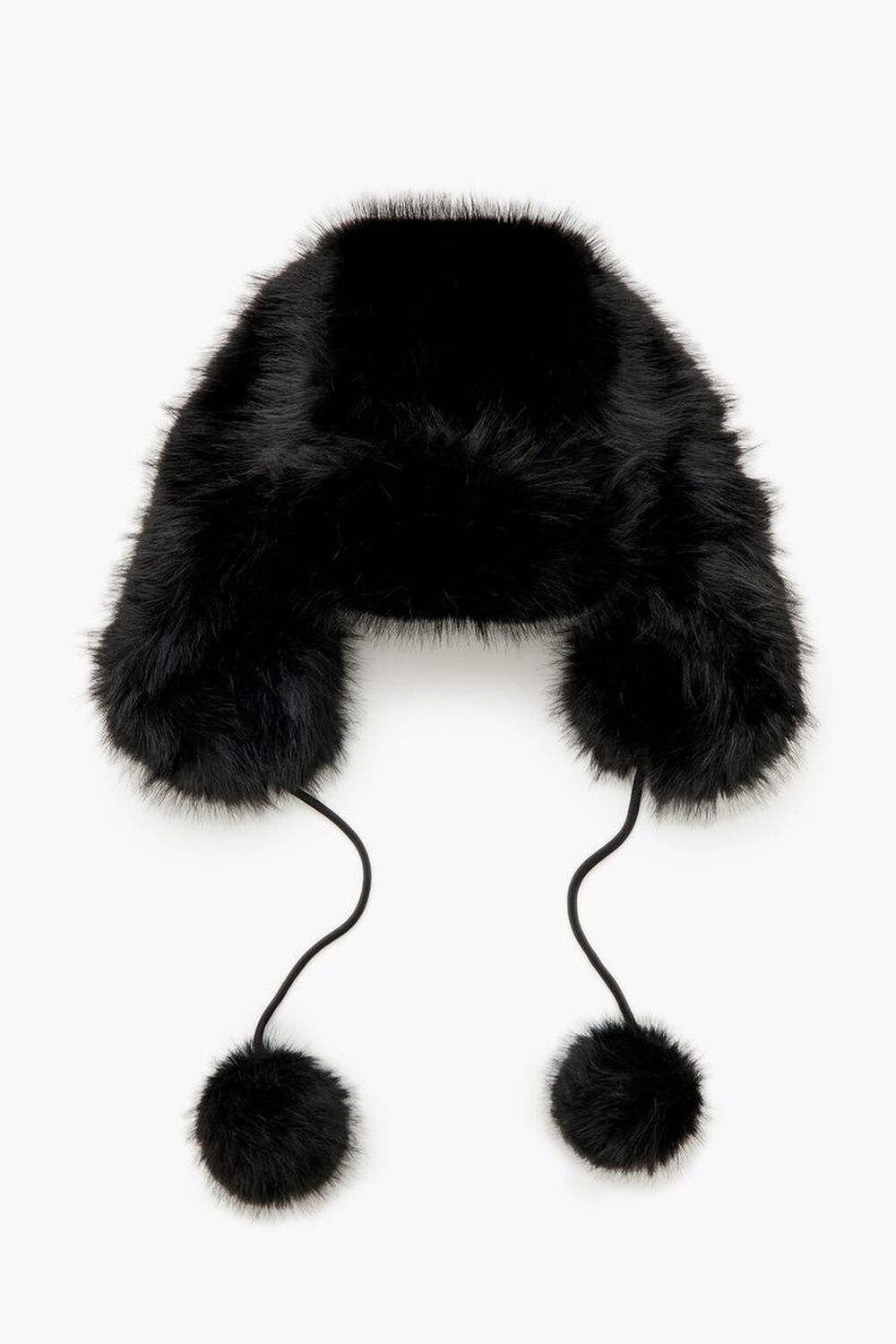 Бейсболка FOREVER21 Faux Fur Pom Pom Trapper Hat FOREVER21