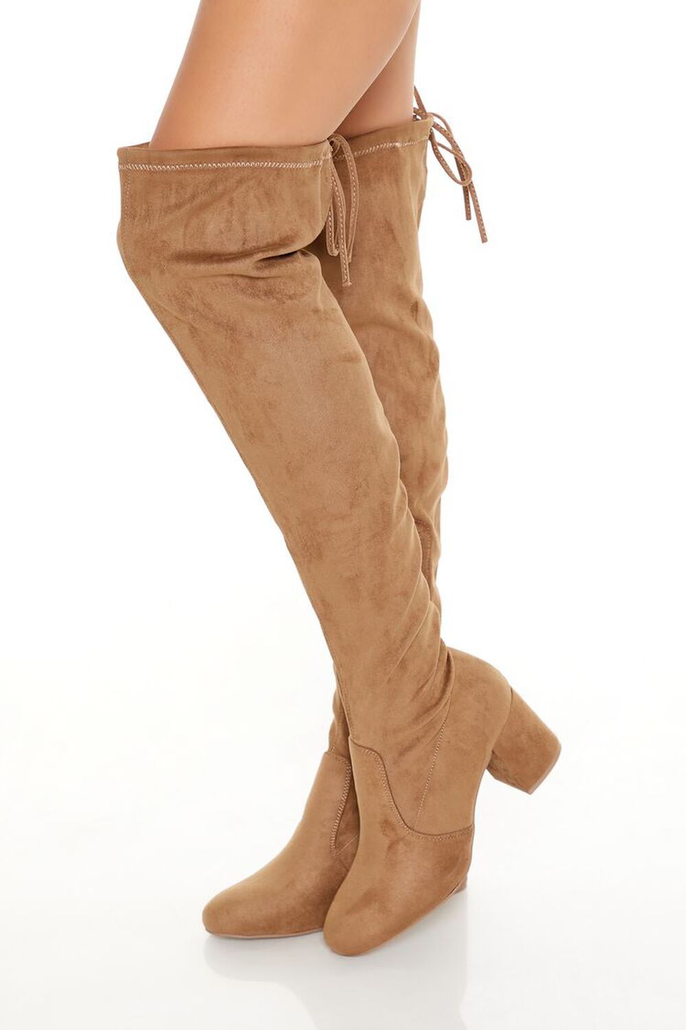 Faux Suede Over-The-Knee Boots FOREVER21