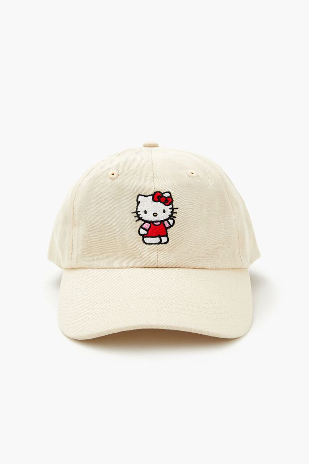 Бейсболка из ткани с вышивкой Hello Kitty, регулируемым размером Forever21