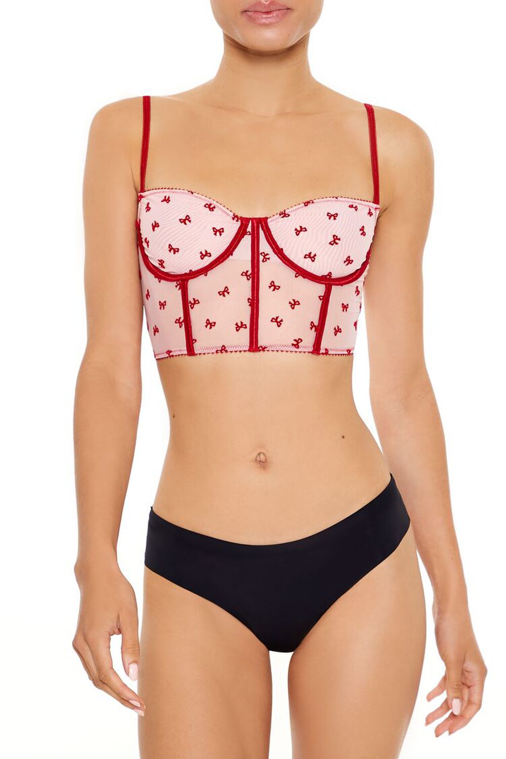 Sweetheart Bow Lingerie Bustier FOREVER21