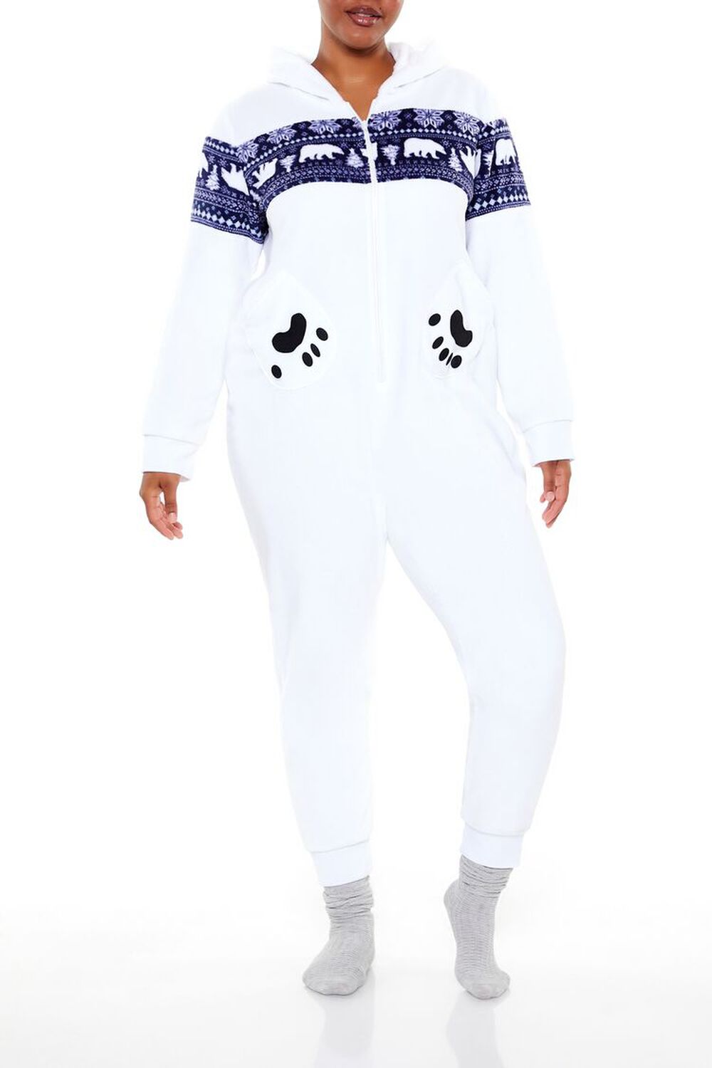 Женский Комбинезон FOREVER21 Plus Size Polar Bear FOREVER21