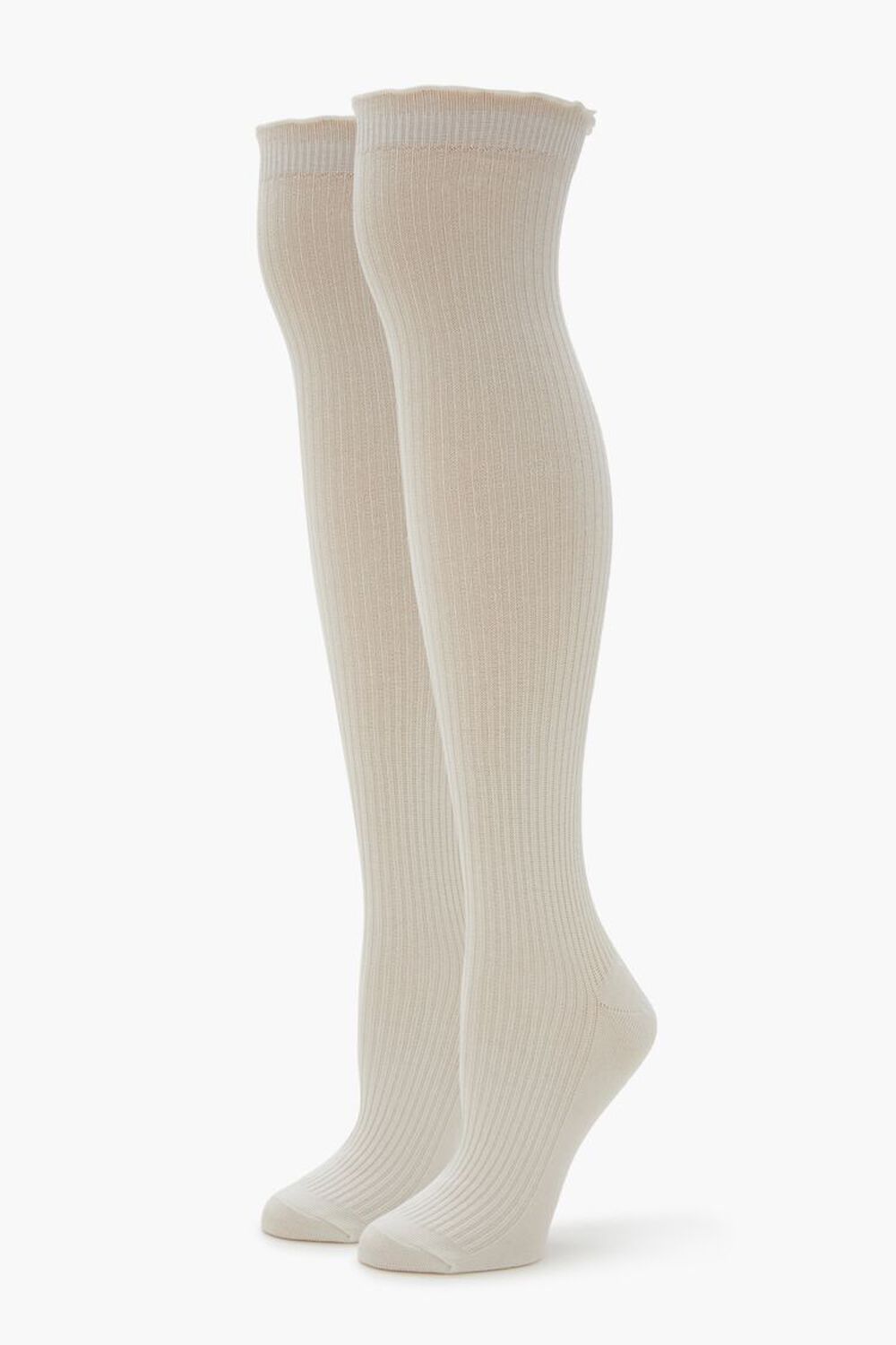 Lettuce-Edge Over-The-Knee Socks FOREVER21