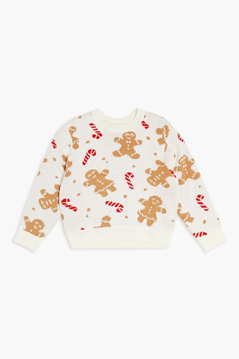 Girls Gingerbread Man Sweater (Kids) FOREVER21