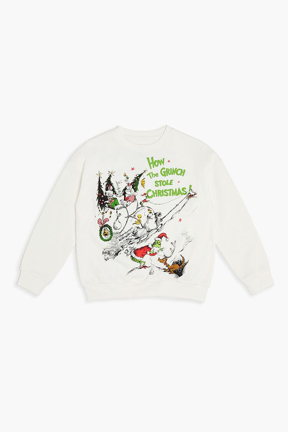 Girls The Grinch Christmas Pullover (Kids) FOREVER21