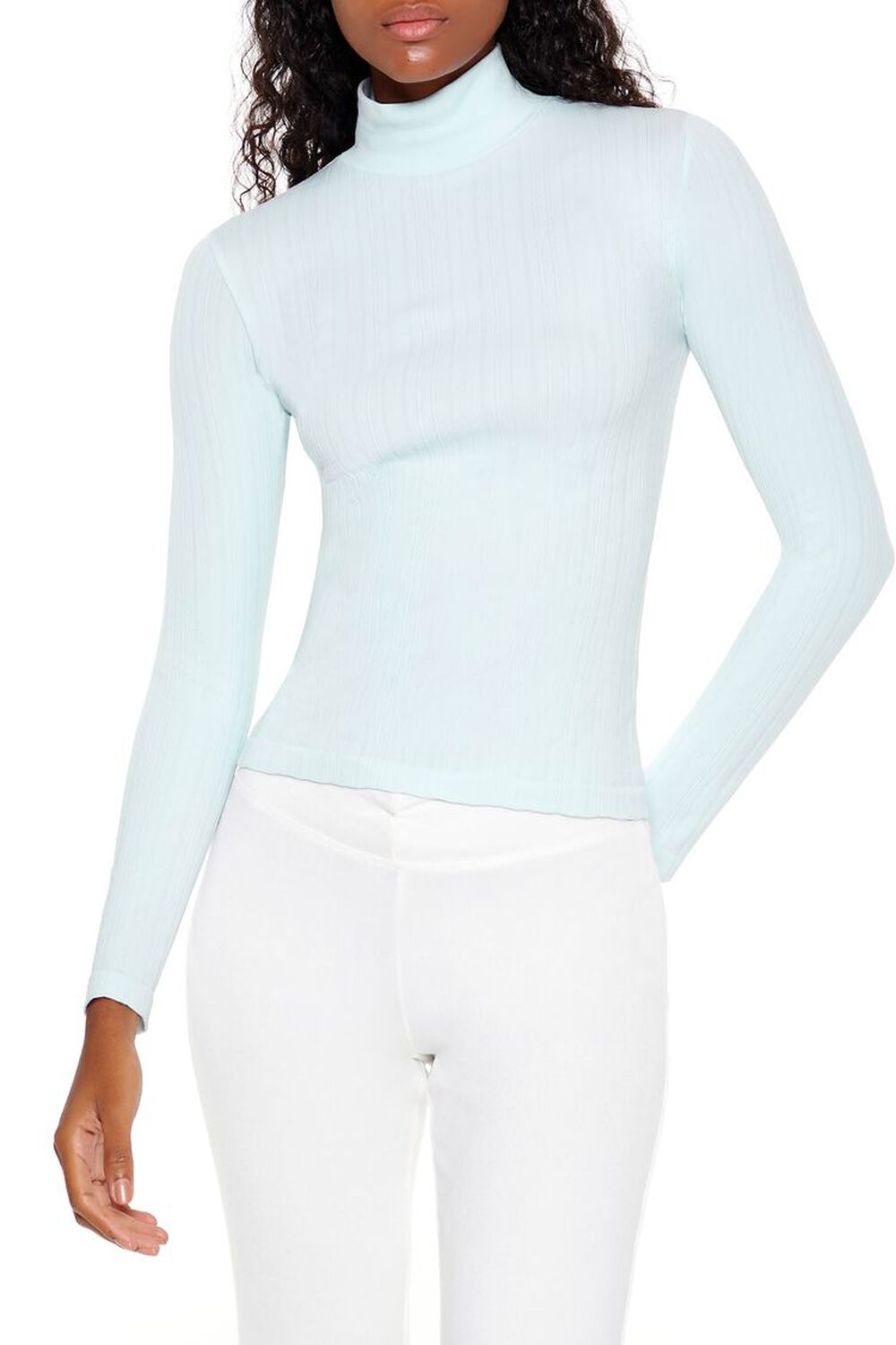 Женская Водолазка FOREVER21 Seamless Turtleneck Top FOREVER21