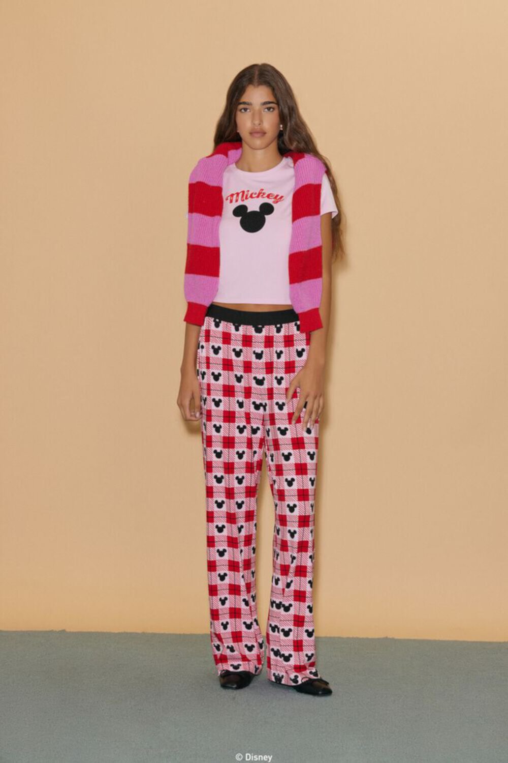 Disney Mickey Mouse Pajama Tee & Pants Set FOREVER21