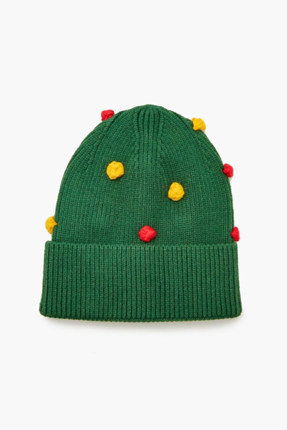 Christmas Tree Pom Pom Beanie FOREVER21