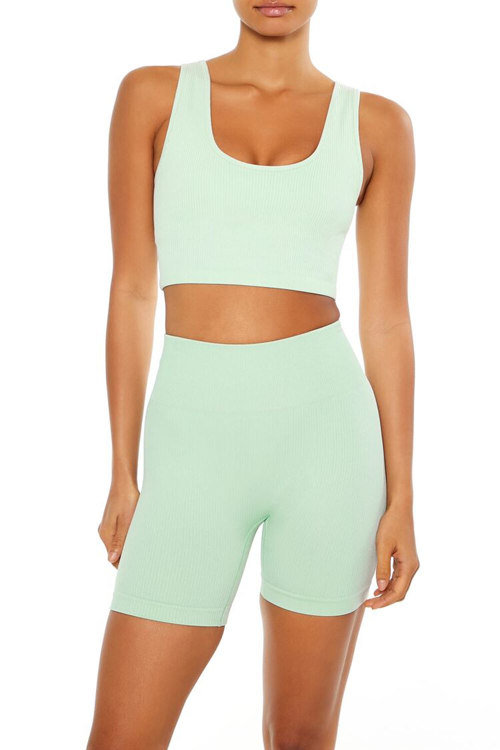 Seamless Longline Sports Bra FOREVER21