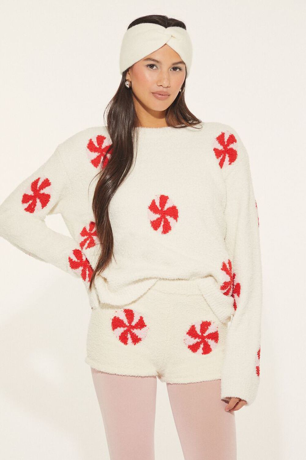 Peppermint Candy Pajama Top FOREVER21