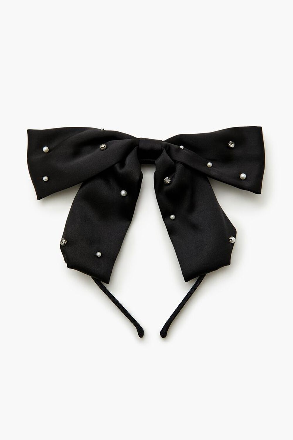 Rhinestone Bow Headband FOREVER21