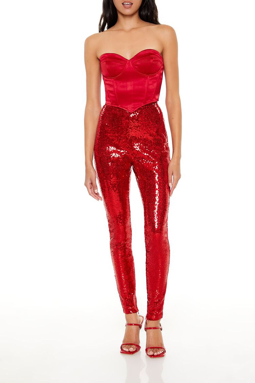 Женские Леггинсы FOREVER21 Sequin High-Rise FOREVER21