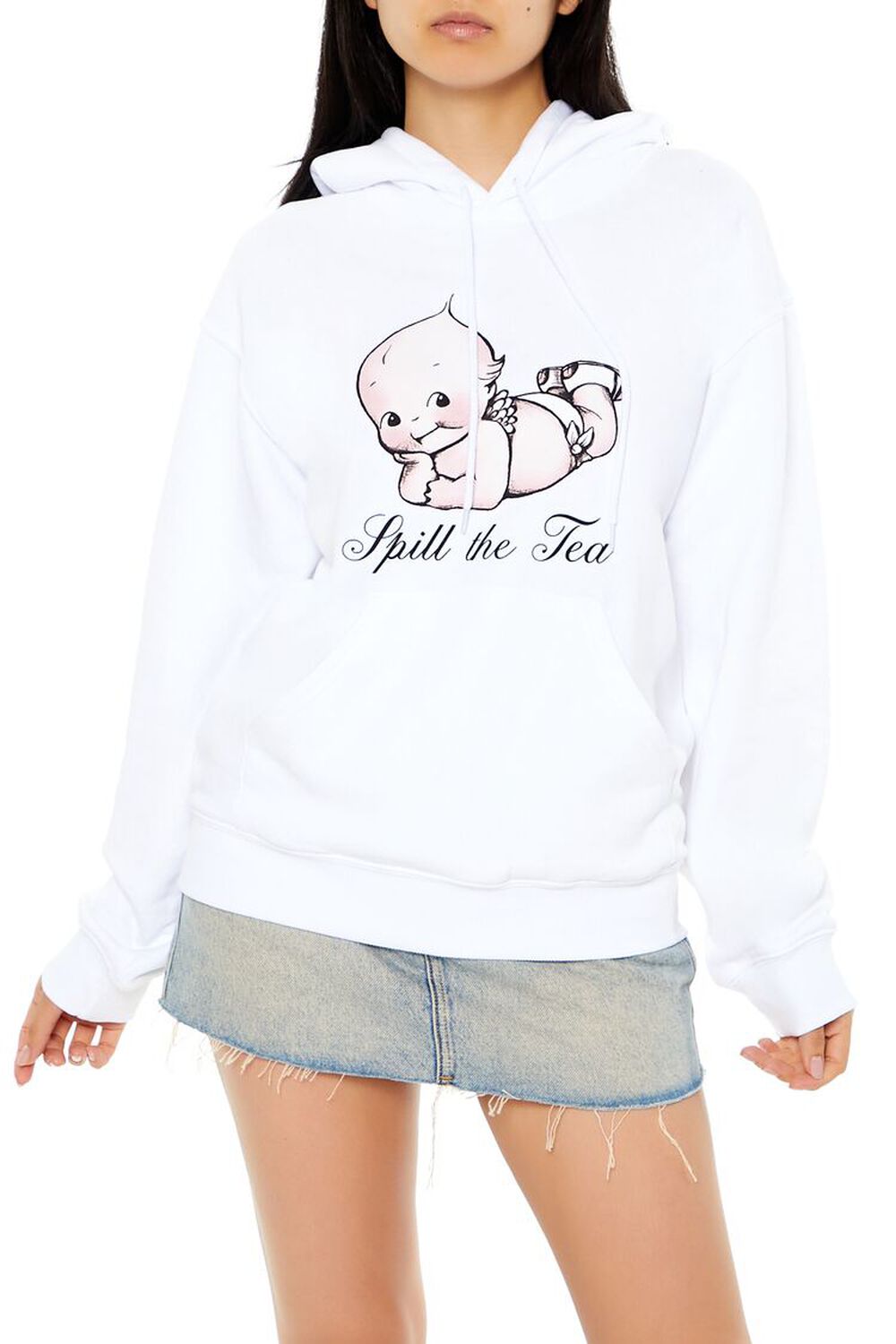 Spill The Tea Graphic Hoodie FOREVER21