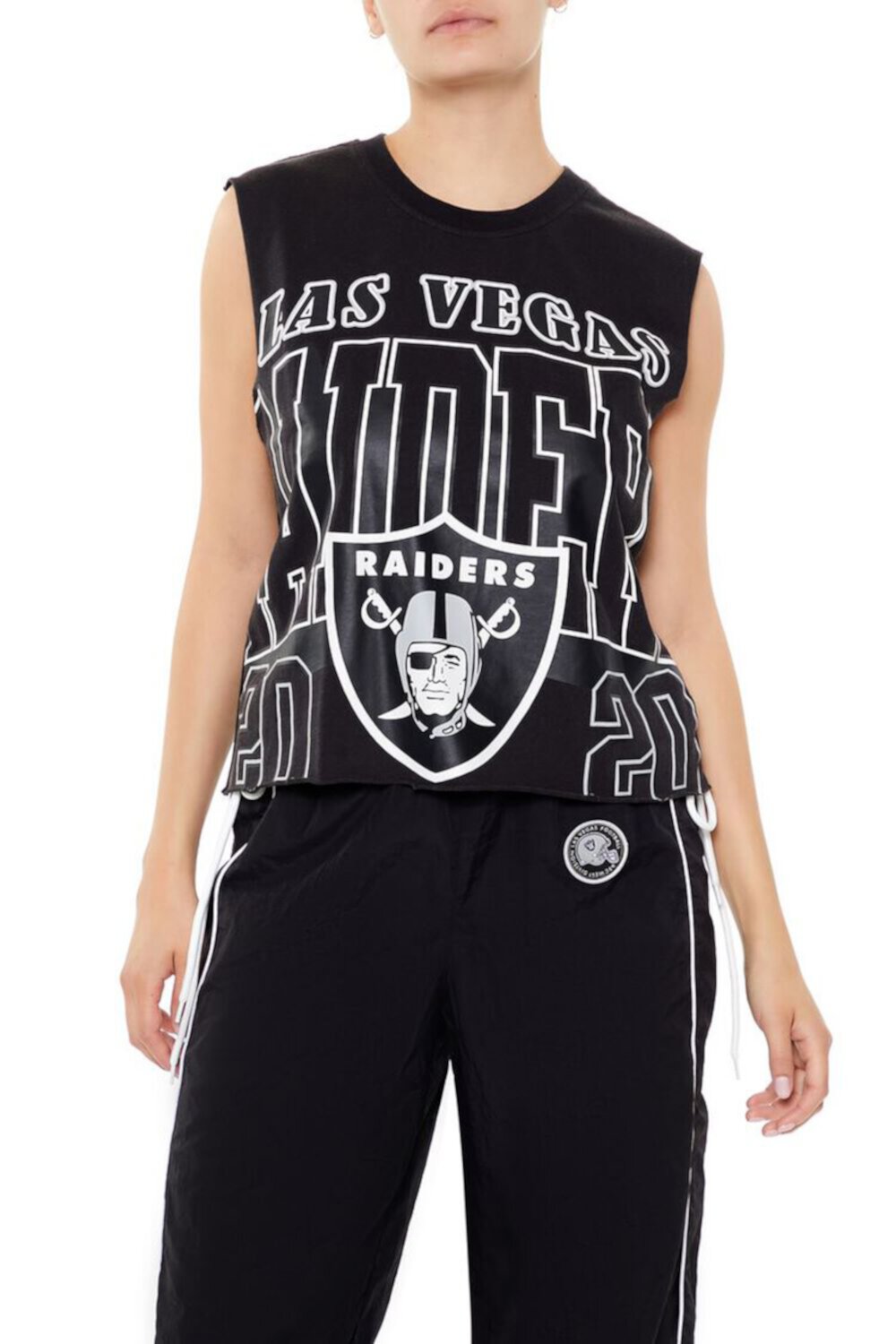 Женская Майка FOREVER21 Las Vegas Raiders Muscle Tee FOREVER21