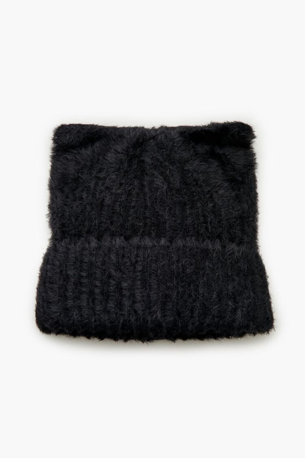 Fuzzy Knit Cat Ear Beanie FOREVER21