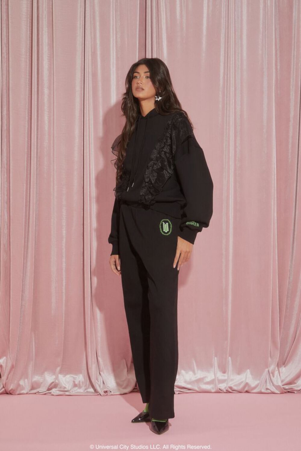 Wicked Embroidered Sweatpants FOREVER21