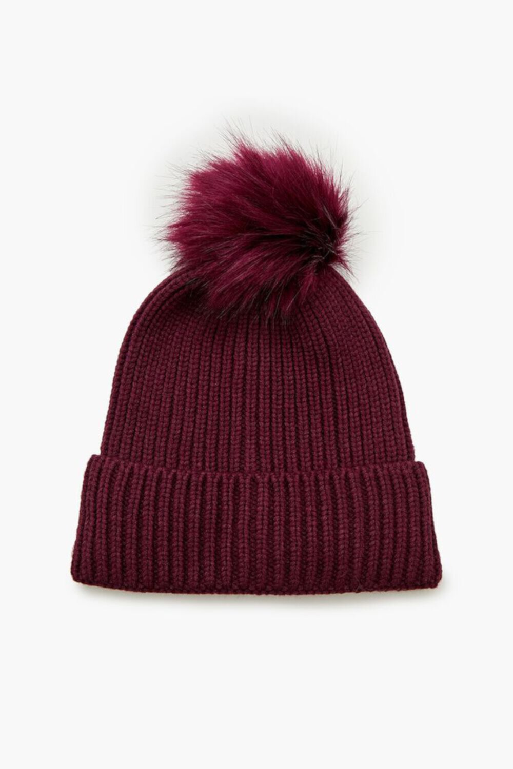 Faux Fur Pom Pom Beanie FOREVER21