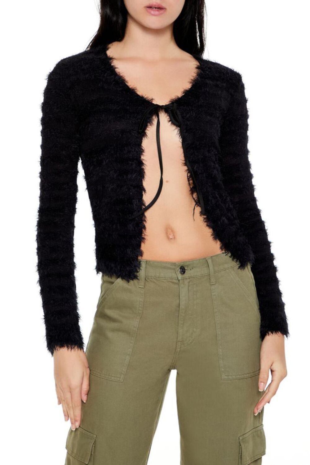 Женский Кардиган FOREVER21 Fuzzy Knit FOREVER21