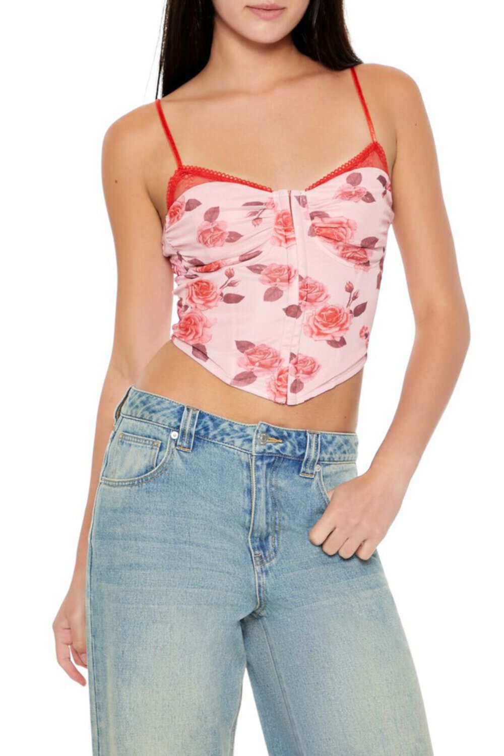 Floral Bustier Combo Cami FOREVER21