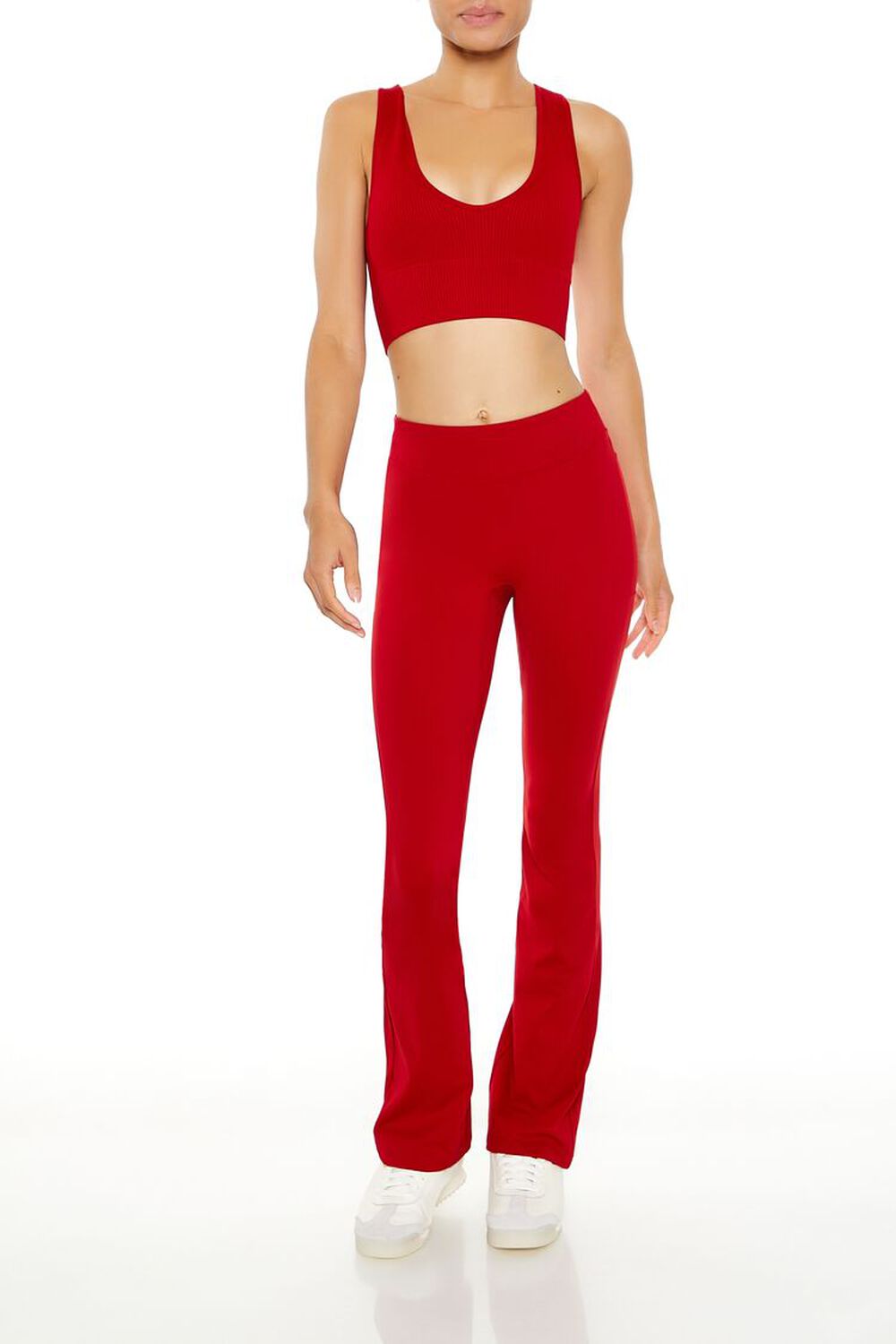 Женские Леггинсы FOREVER21 Active High-Rise Flare FOREVER21