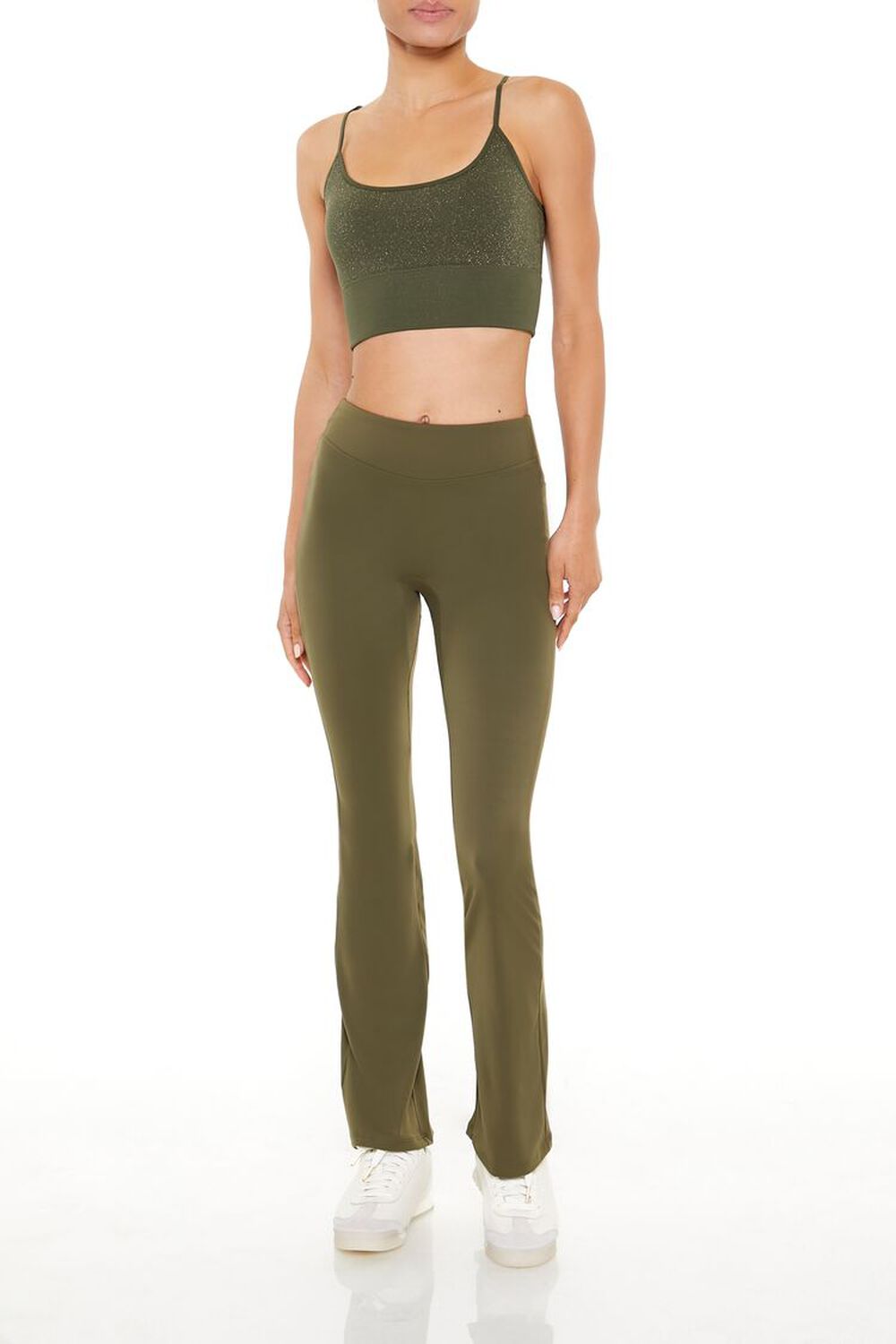 Женские Леггинсы FOREVER21 Active High-Rise Flare FOREVER21