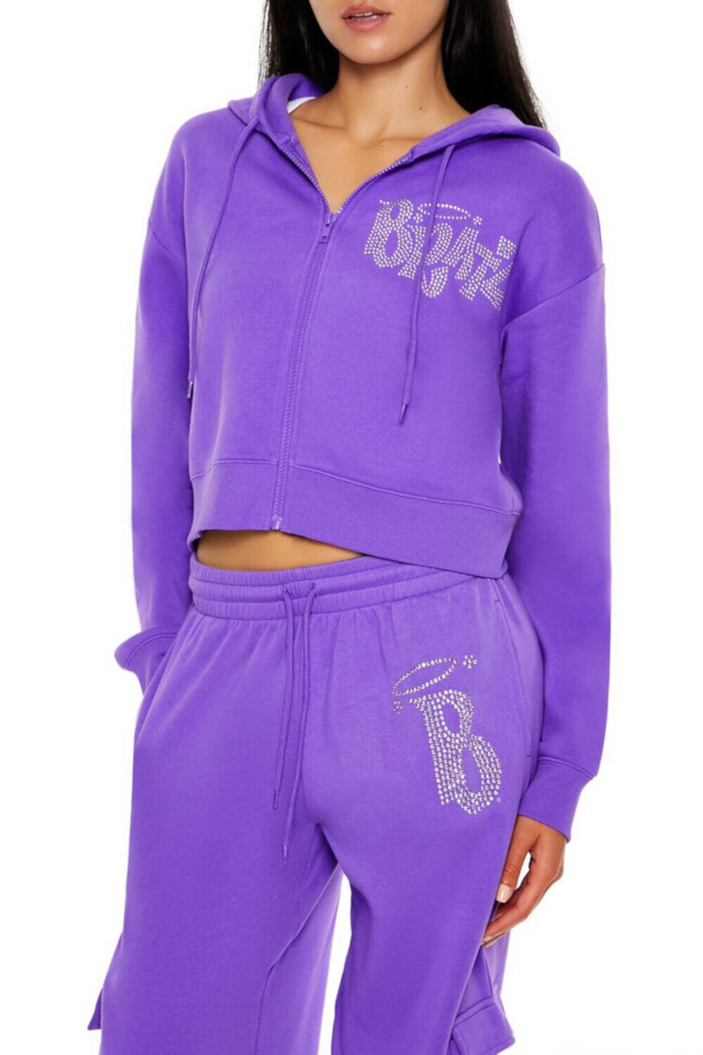 Fleece Bratz Graphic Zip-Up Hoodie FOREVER21