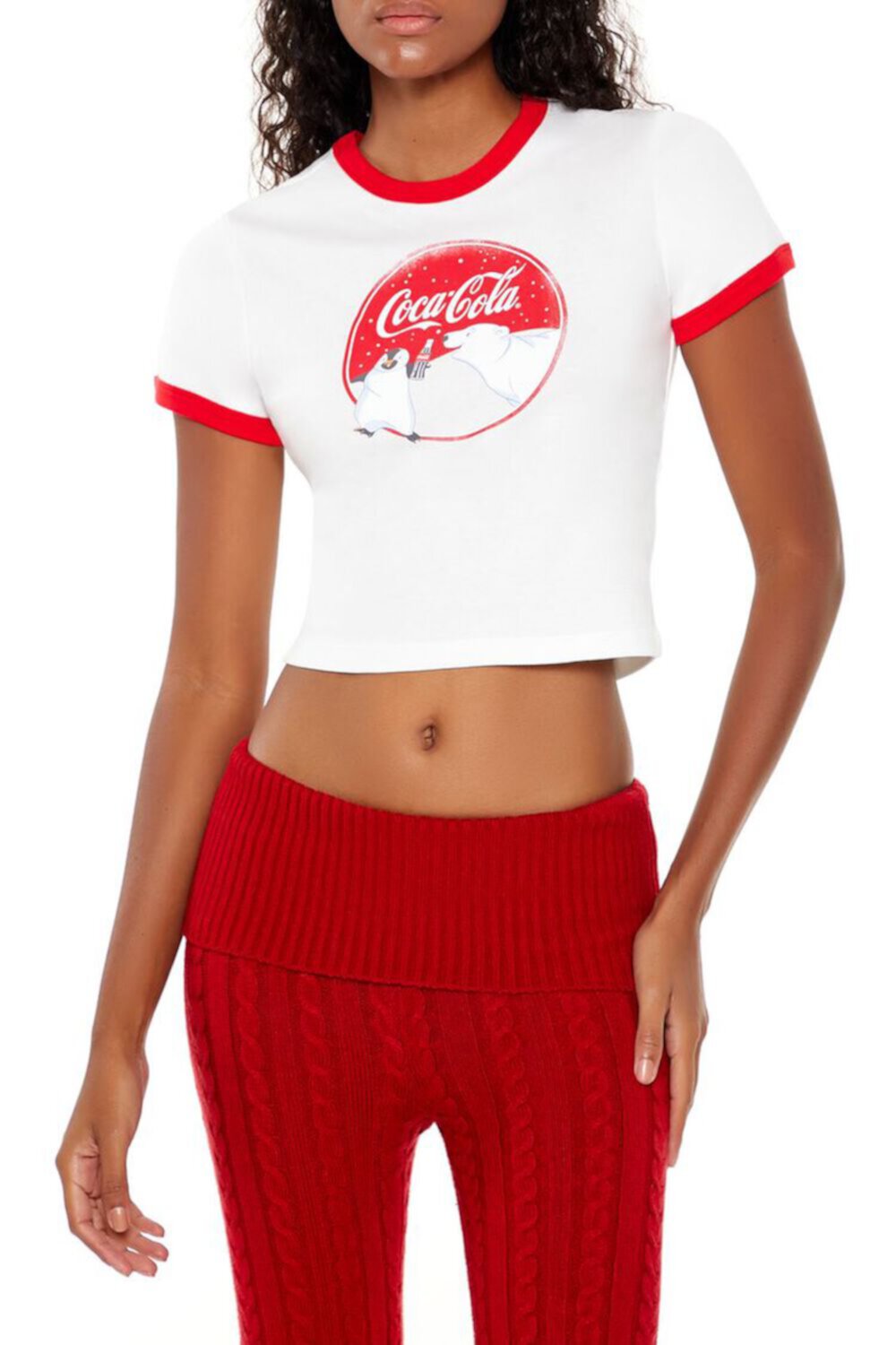 Детская футболка с пингвином и белым медведем от Coca-Cola Forever21