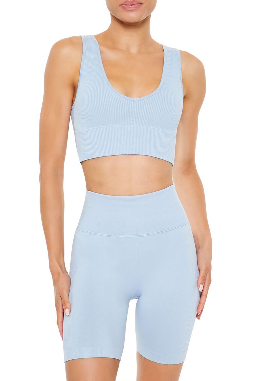 Seamless Longline Sports Bra FOREVER21