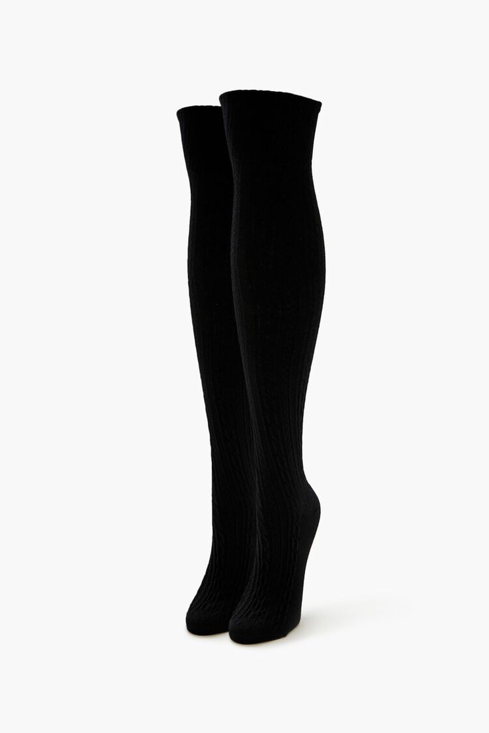 Cable Knit Over-The-Knee Socks FOREVER21