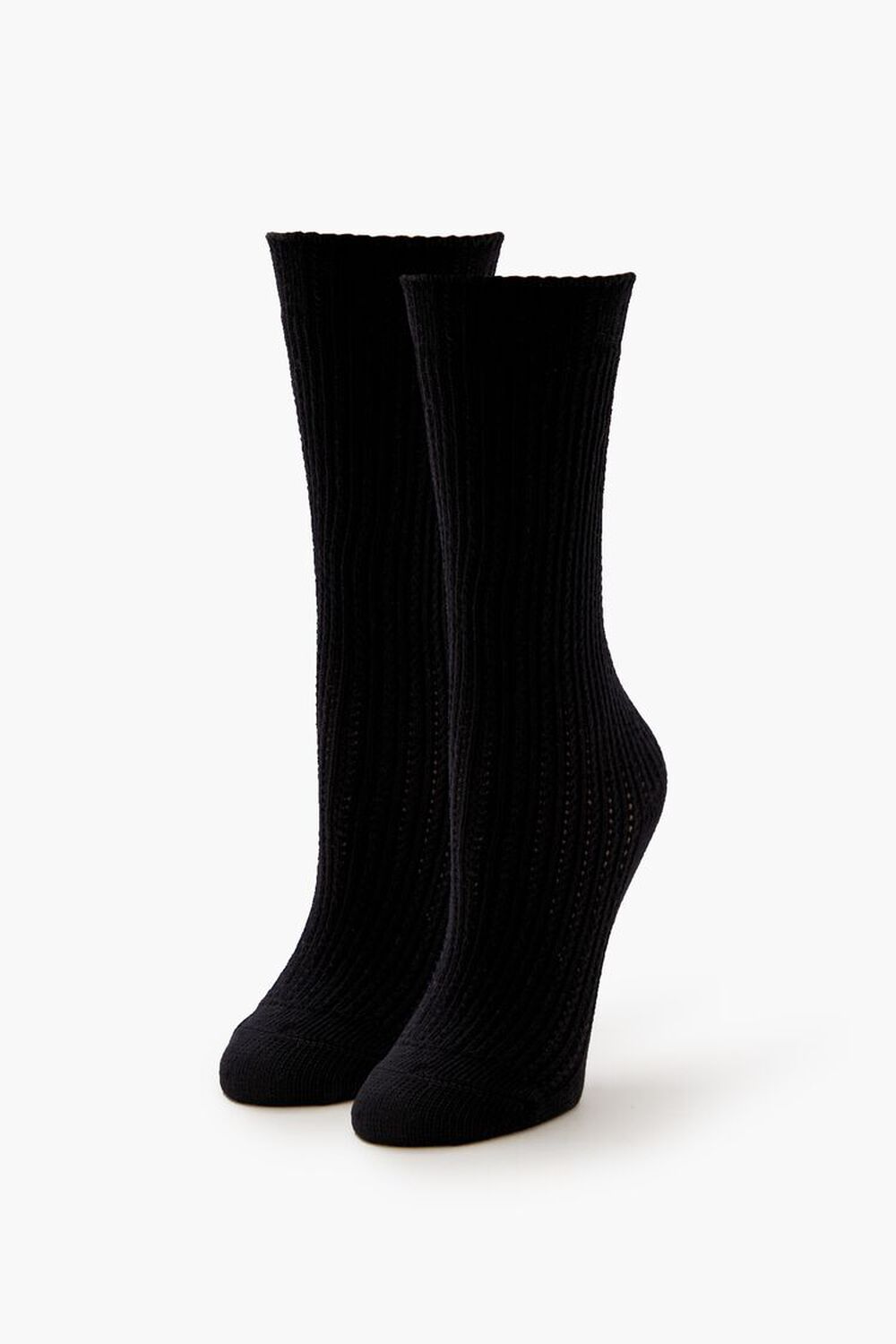 Cable Knit Crew Socks FOREVER21