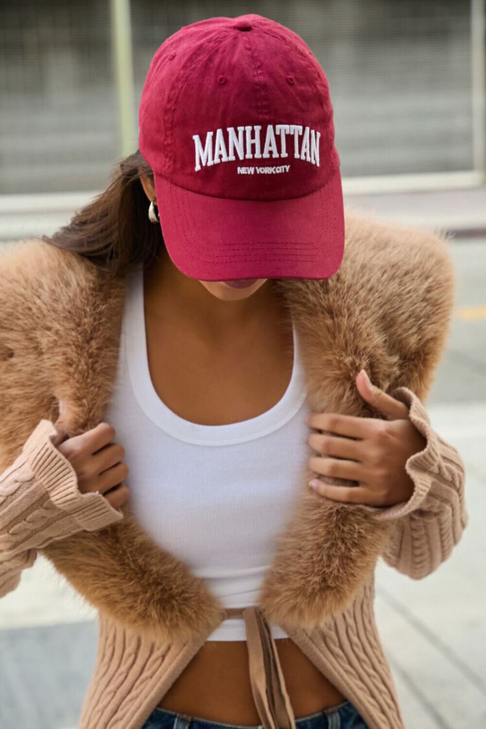 Бейсболка FOREVER21 Manhattan Embroidered FOREVER21