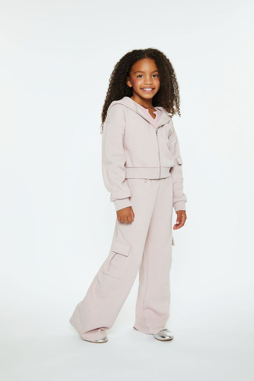 Girls Cargo Sweatpants (Kids) FOREVER21