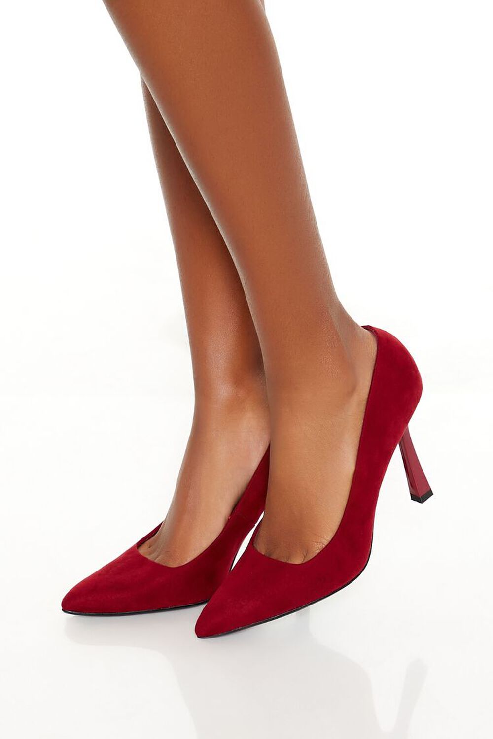 Faux Suede Pointed Stiletto Pumps FOREVER21