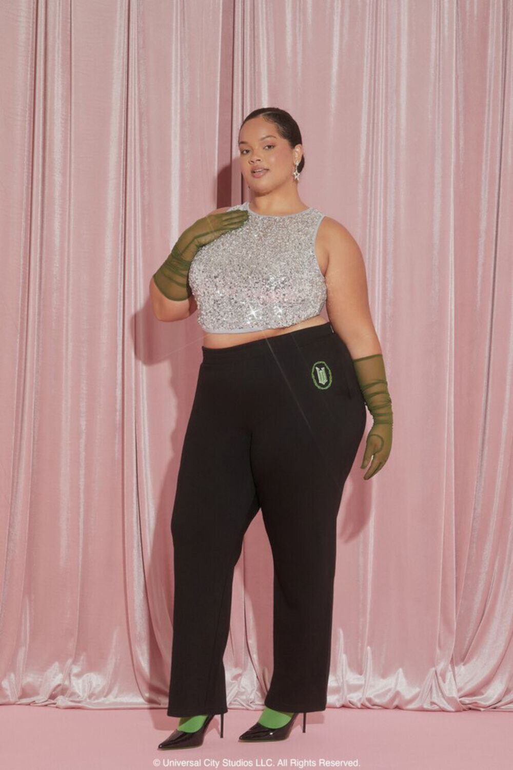 Женские Спортивные брюки FOREVER21 Plus Size Wicked Velour FOREVER21