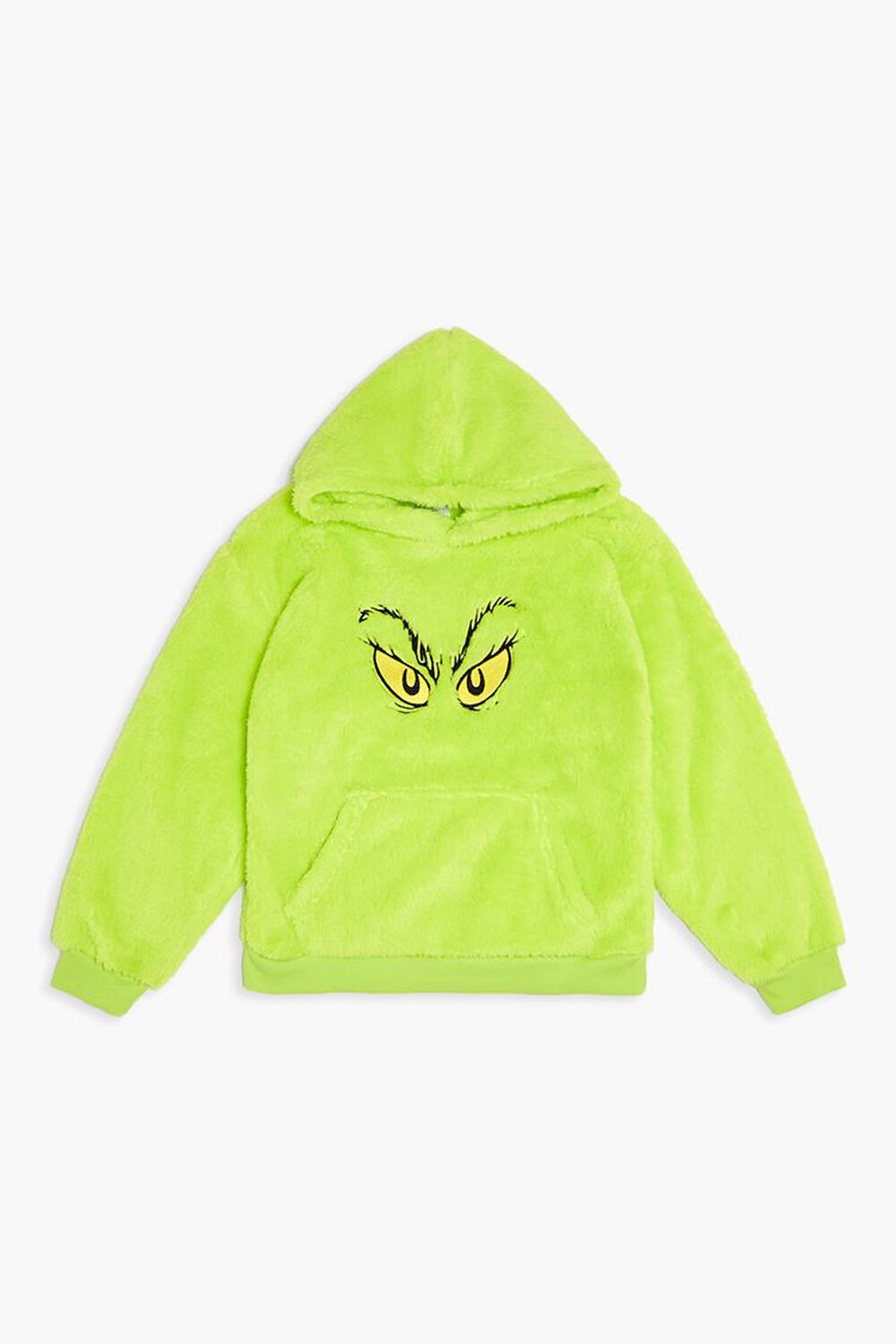 Kids Grinch Plush Hoodie (Girls + Boys) FOREVER21