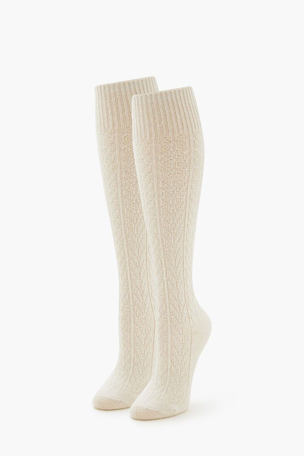 Cable Knit Knee-High Socks FOREVER21