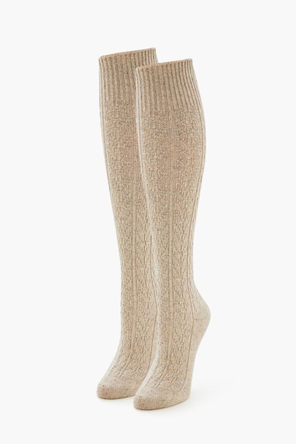 Cable Knit Knee-High Socks FOREVER21