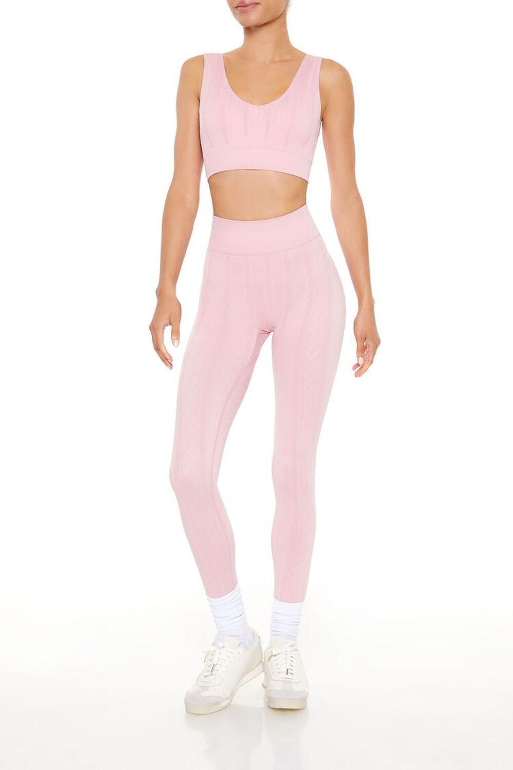 Женские Леггинсы FOREVER21 Active Seamless Cable Knit FOREVER21