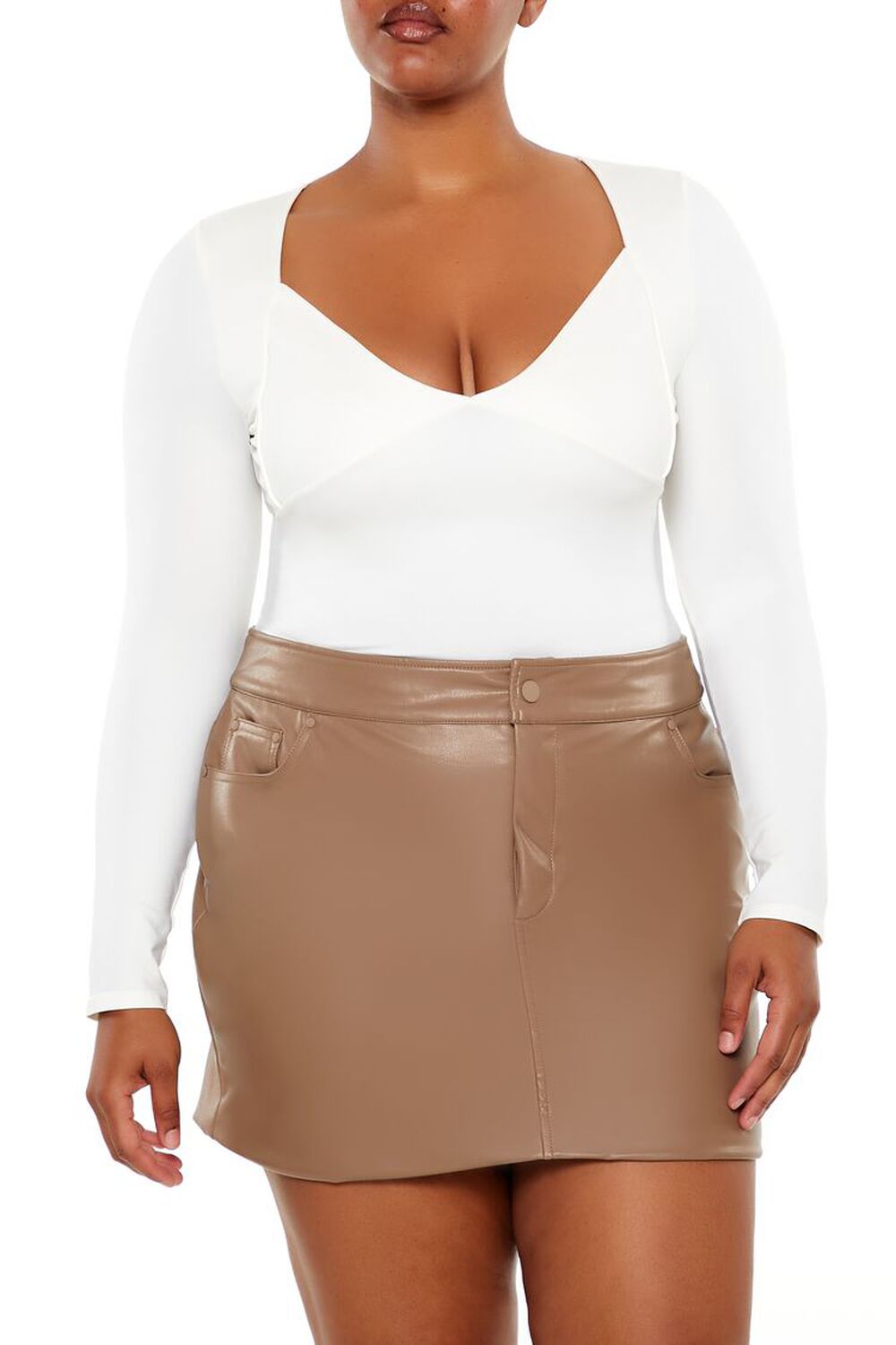 Plus Size Seamless Long-Sleeve Top FOREVER21