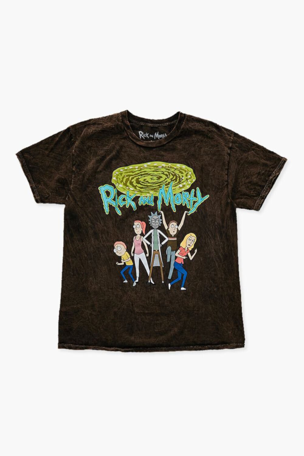 Футболка с графическим принтом Rick & Morty, круглым вырезом и короткими рукавами Forever21