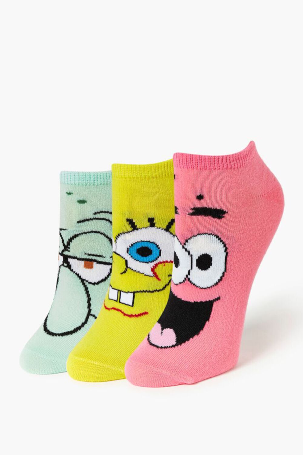 Spongebob Graphic Ankle Socks - 3 Pack FOREVER21