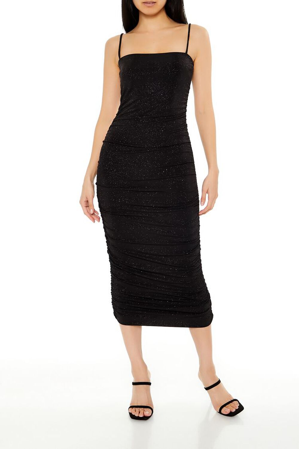 Glitter Knit Bodycon Maxi Dress FOREVER21