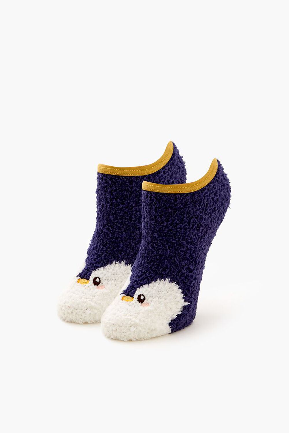 Plush Penguin No-Show Socks FOREVER21