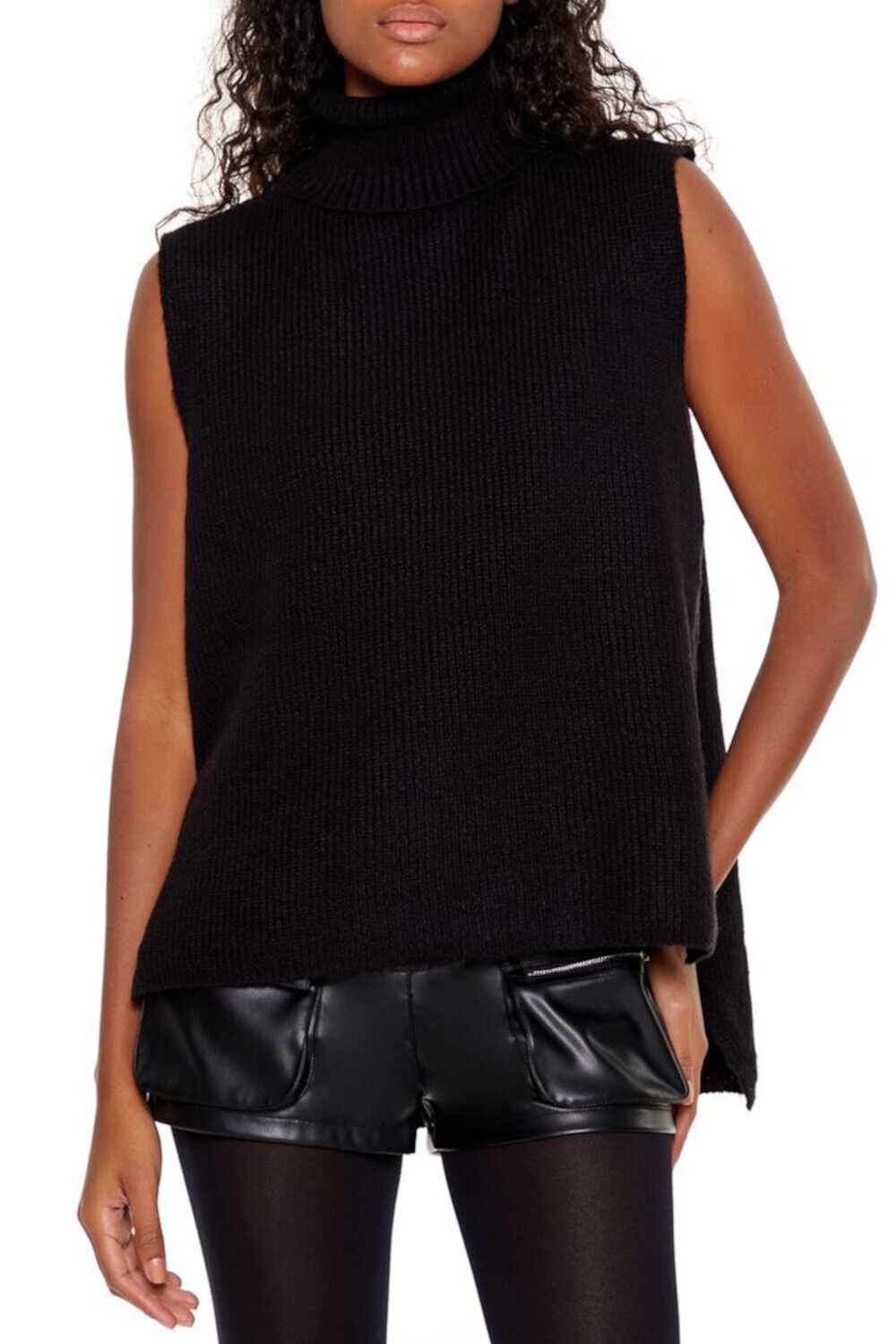 Женская Водолазка FOREVER21 Turtleneck Sweater Vest FOREVER21