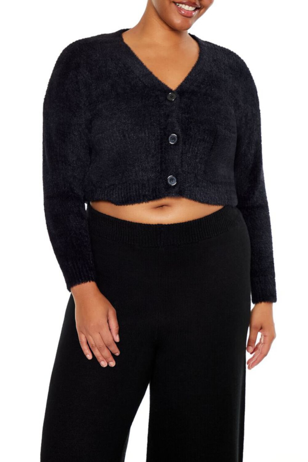 Женский Кардиган FOREVER21 Plus Size Rib-Knit FOREVER21