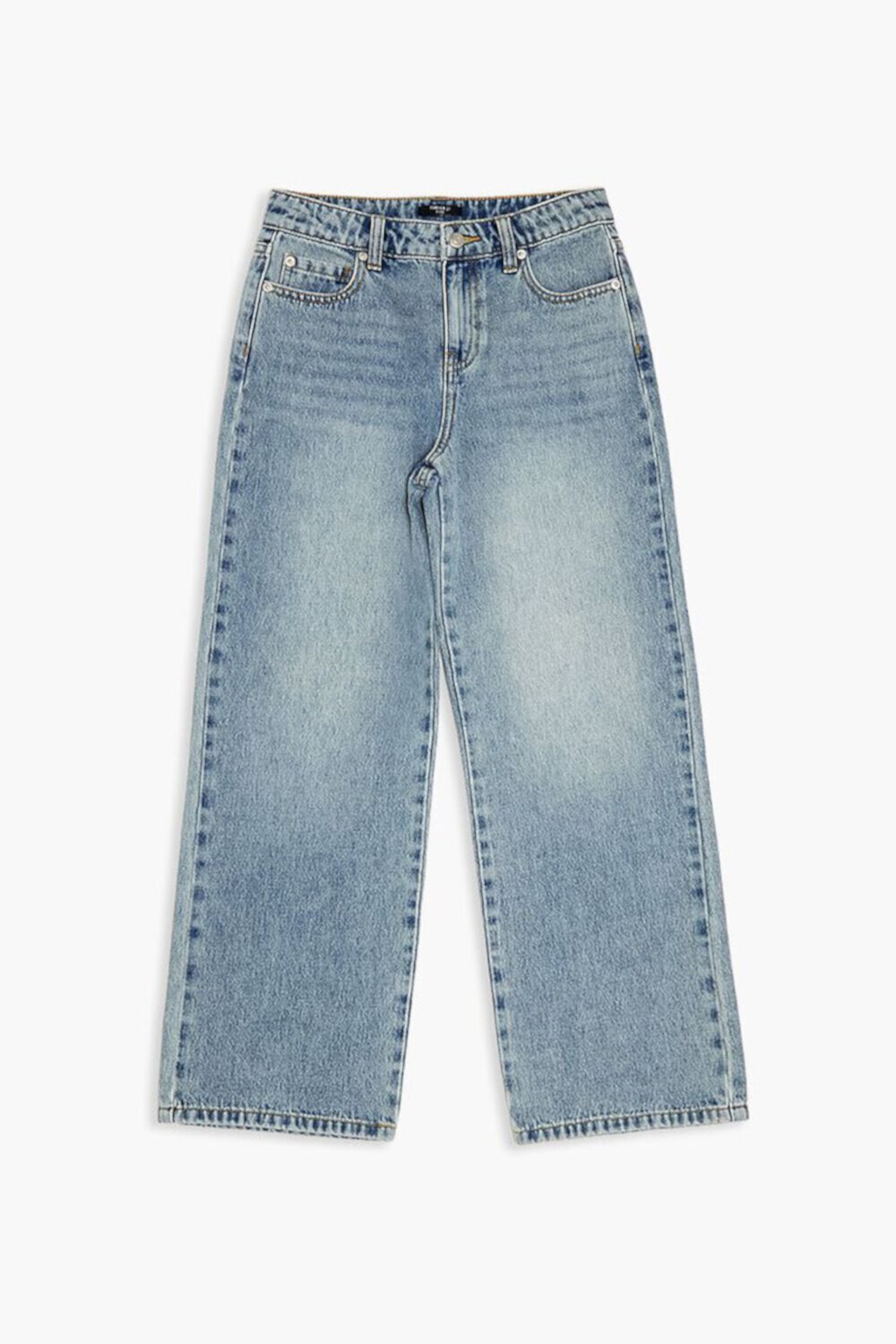 Girls Bow Baggy Jeans (Kids) FOREVER21