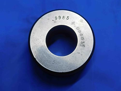 .9985 Master Plain BORE Ring GAGE 1.0000 -.0015 Undersize 1.0 25.362 mm Check - CO0072BR4 M & J Tooling LLC